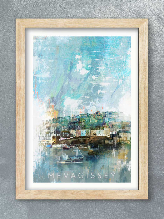 Mevagissey Harbour - Poster print