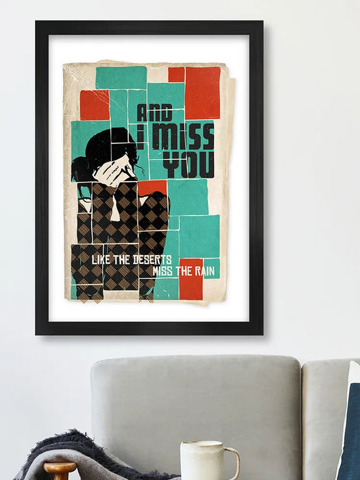Missing - Music Poster print. Everything But The Girl song in our book cover style.