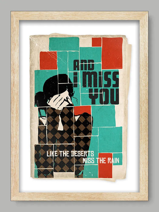 Missing - Music Poster print. Everything But The Girl song in our book cover style.