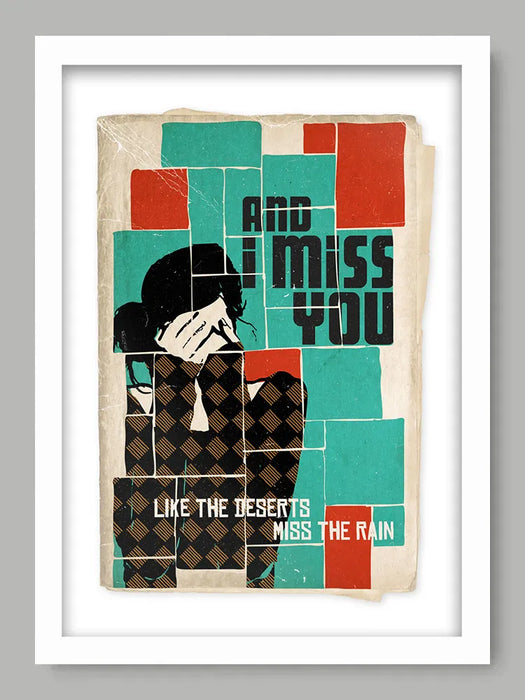Missing - Music Poster print. Everything But The Girl song in our book cover style.