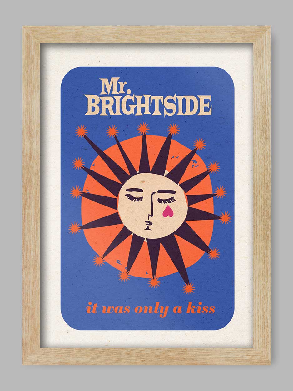 Mr. Brightside Music Print. From the song recorded by The Killers.