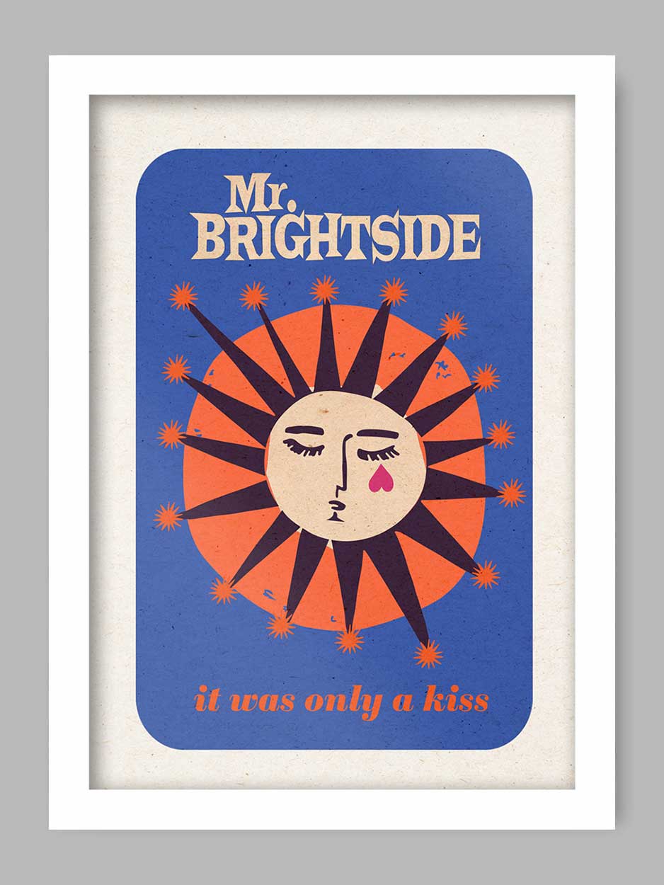 Mr. Brightside Music Print. From the song recorded by The Killers.