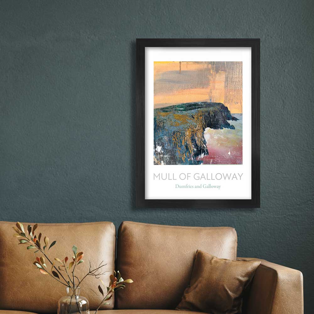 Mull of Galloways, scottish coast and coastal poster print