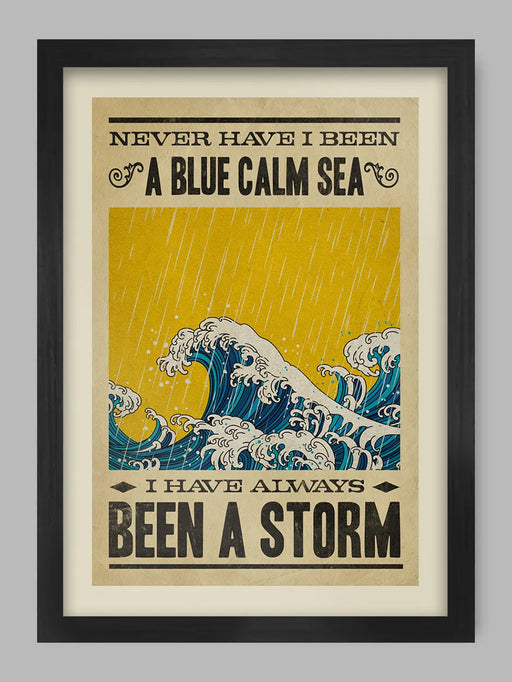 Our Fleetwood Mac Music Poster Print is based on the Fleetwood Mac song 'Storms' from their album 'Tusk'.