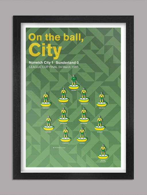 Norwich City 85 - Football Poster Print