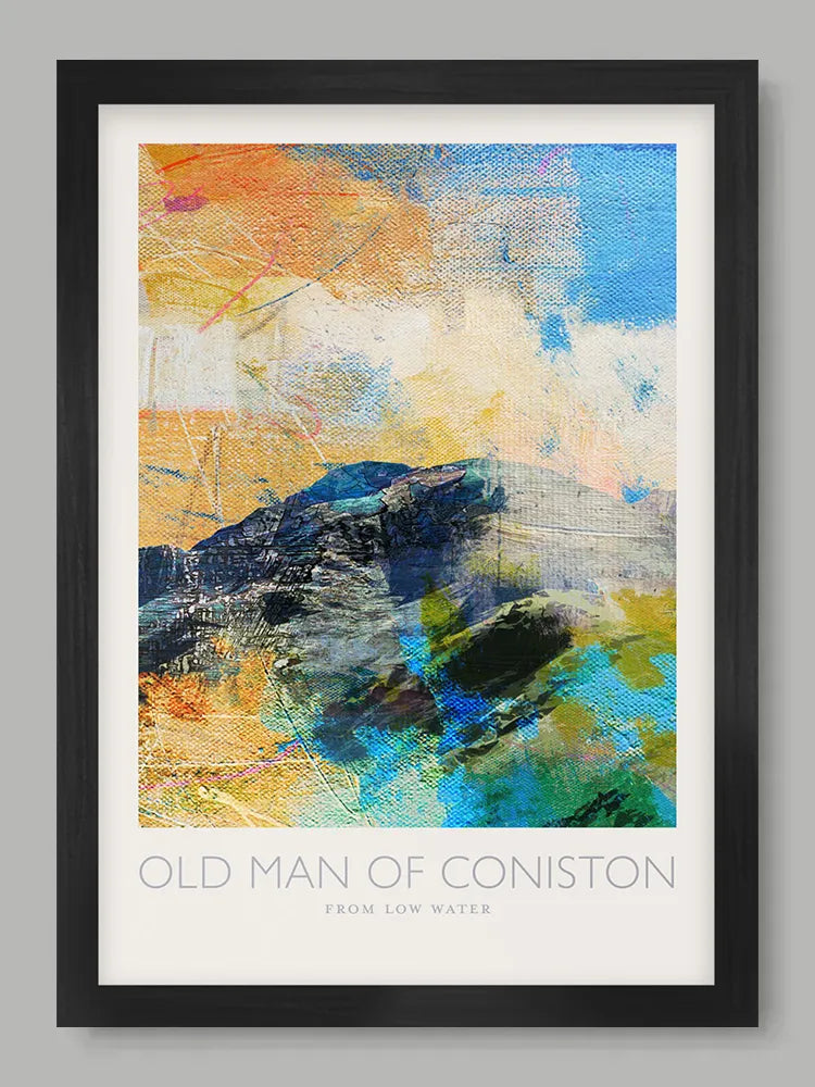 Old Man of Coniston from Low Water  - Lake District Poster Print