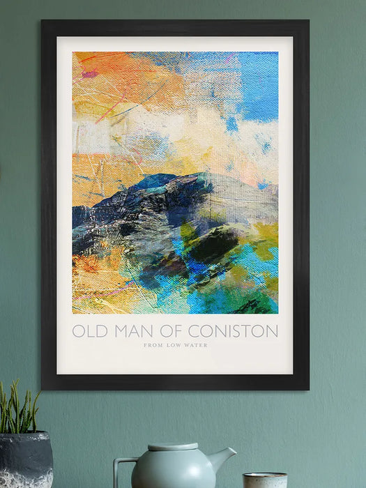 Old Man of Coniston from Low Water  - Lake District Poster Print