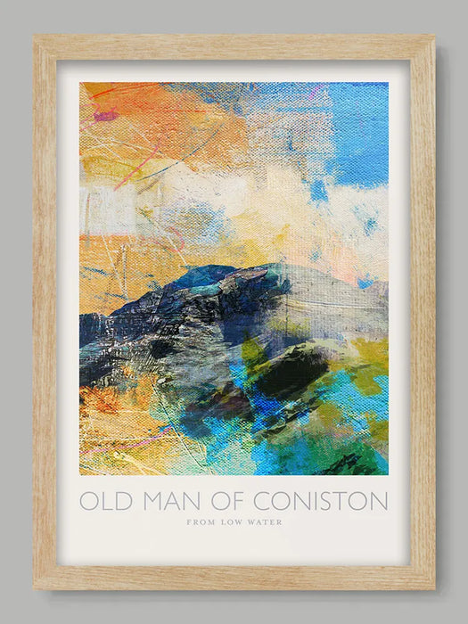 Old Man of Coniston from Low Water  - Lake District Poster Print