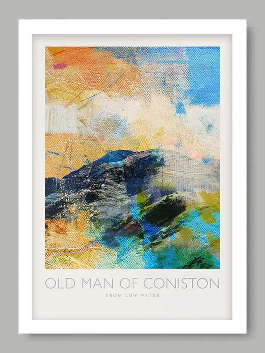 Old Man of Coniston from Low Water  - Lake District Poster Print