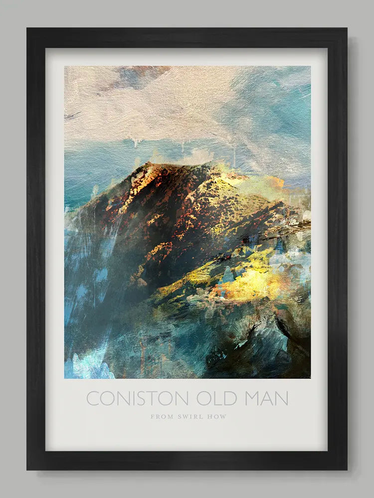 Coniston Old Man From Swirl How - Poster Print