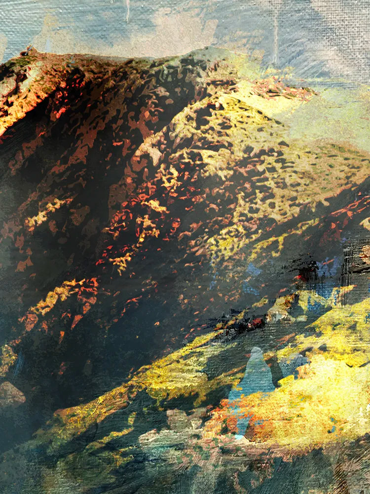 Coniston Old Man From Swirl How - Poster Print