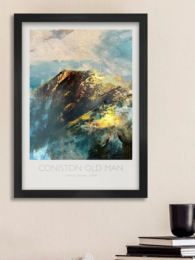 Coniston Old Man From Swirl How - Poster Print
