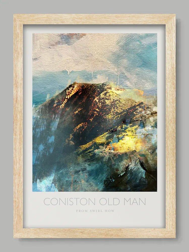 Coniston Old Man From Swirl How - Poster Print