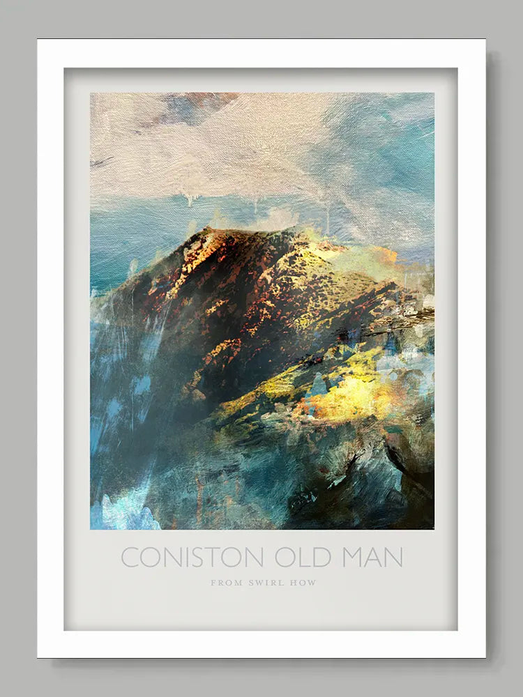 Coniston Old Man From Swirl How - Poster Print