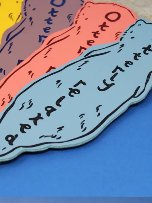 Otter Leather Bookmark