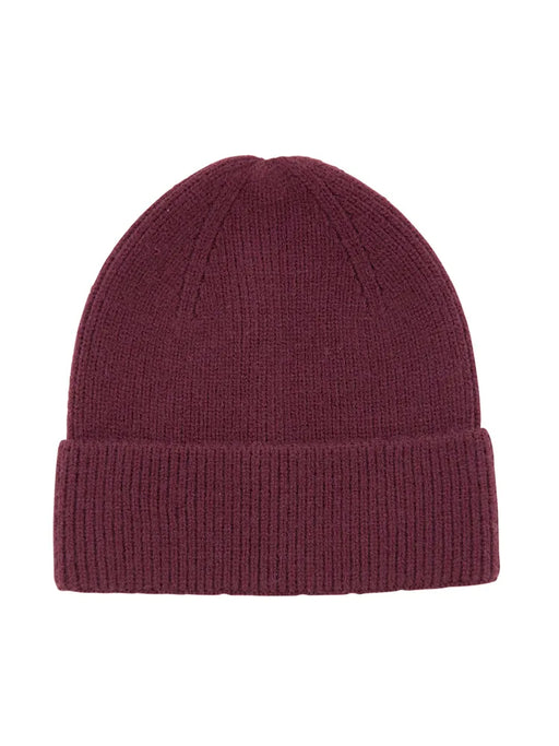 oxblood beanie hat