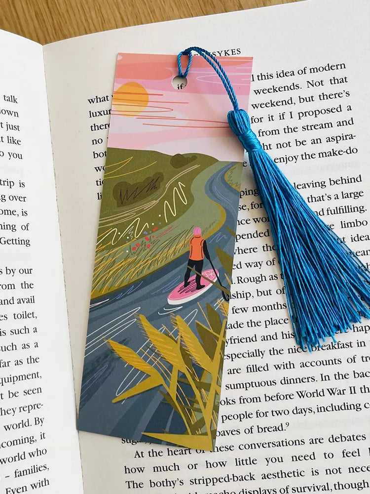 wild swim paddleboard bookmark