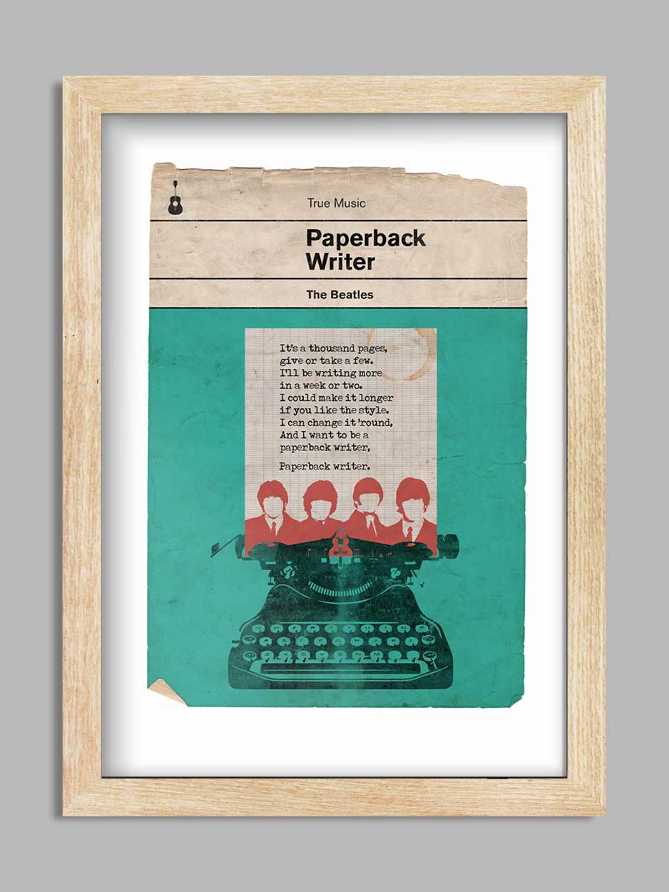 Paperback Writer - Beatles Music Print – The Northern Line