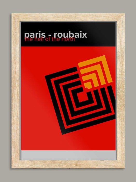 Paris-Roubaix Cycling Poster Print