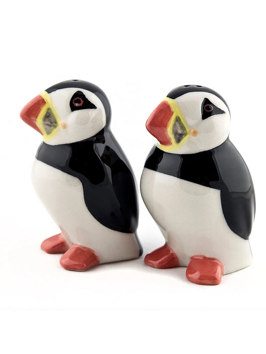 Puffin Salt and Pepper Shakers by Quail Ceramics