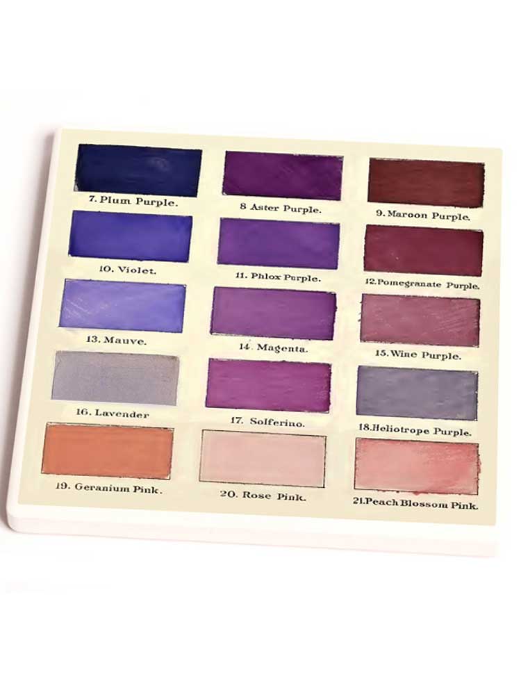 purple colour swatch coaster 