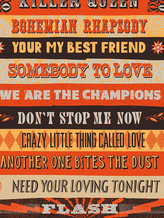 A Kind of magic - Queen Music Poster Print. Some of the bands best known songs.