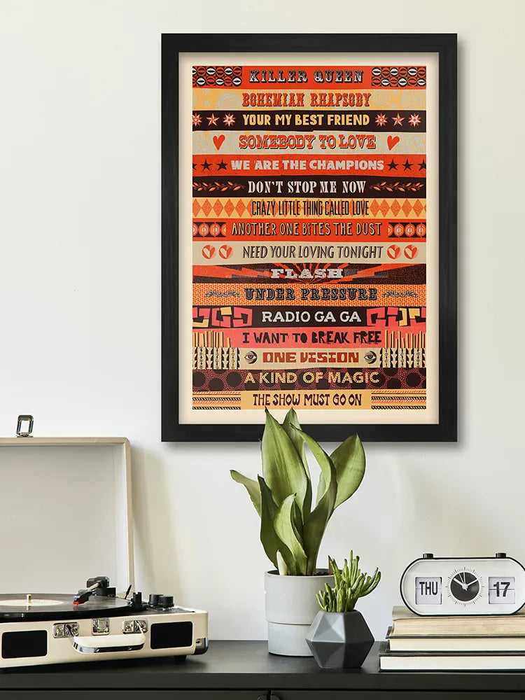 A Kind of magic - Queen Music Poster Print. Some of the bands best known songs.