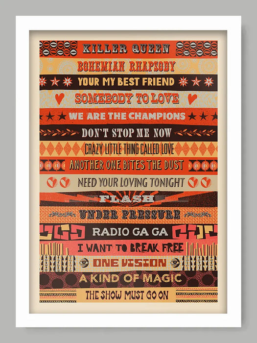 A Kind of magic - Queen Music Poster Print. Some of the bands best known songs.