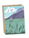 paddleboarding greeting card