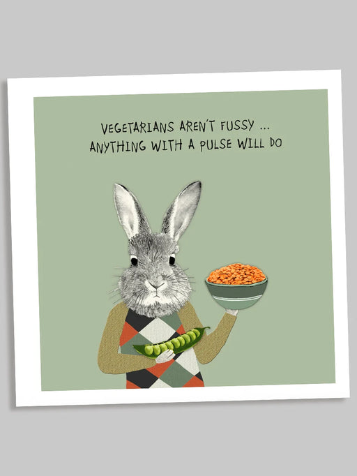 veggie humour birthday card