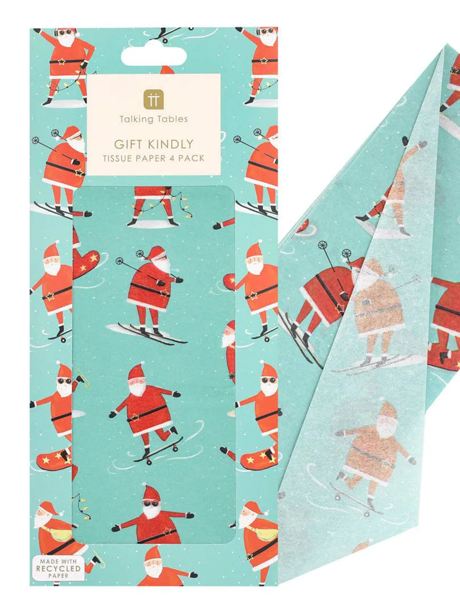Santa Tissue Paper - 4 Sheets