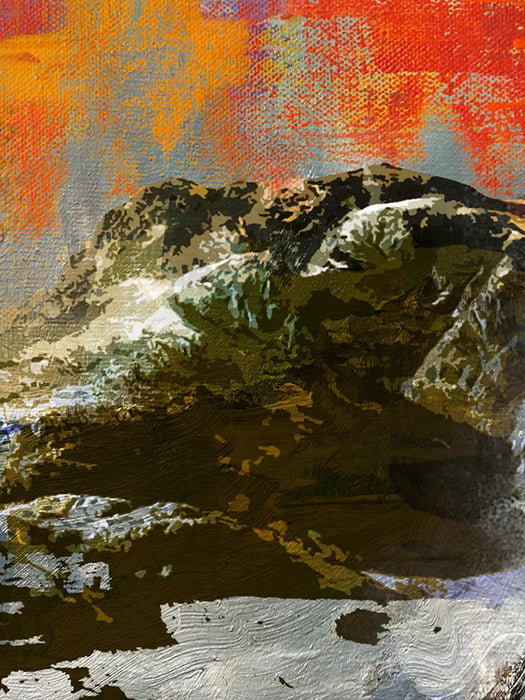 Scafell Pike and Scafell Range  - Lake District Poster Print