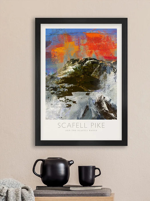Scafell Pike and Scafell Range  - Lake District Poster Print