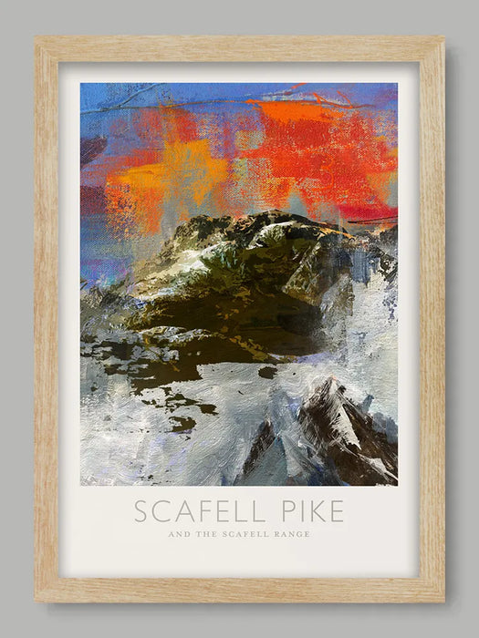 Scafell Pike and Scafell Range  - Lake District Poster Print