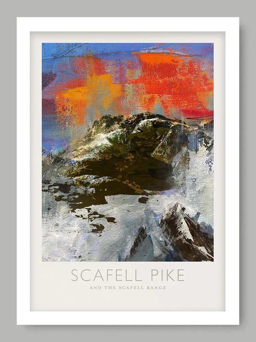 Scafell Pike and Scafell Range  - Lake District Poster Print