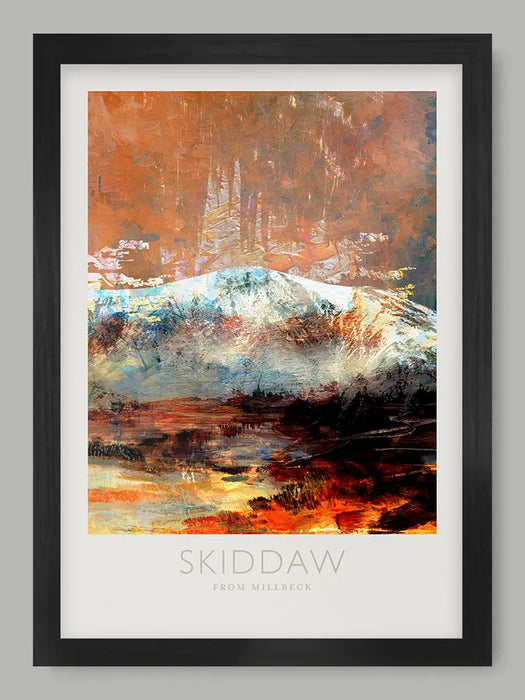 Skiddaw From Millbeck  - Lake District Poster Print