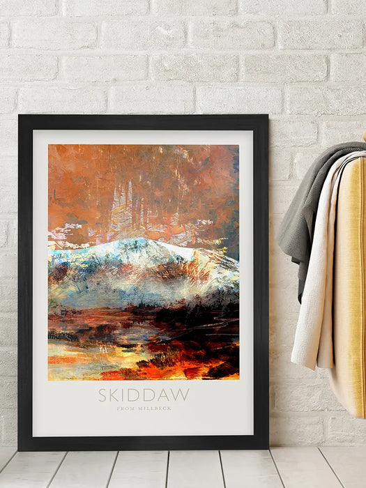 Skiddaw From Millbeck  - Lake District Poster Print