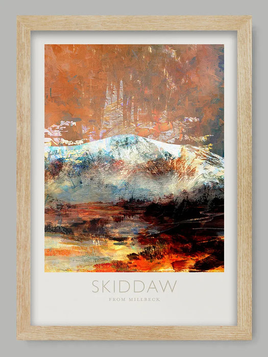 Skiddaw From Millbeck  - Lake District Poster Print