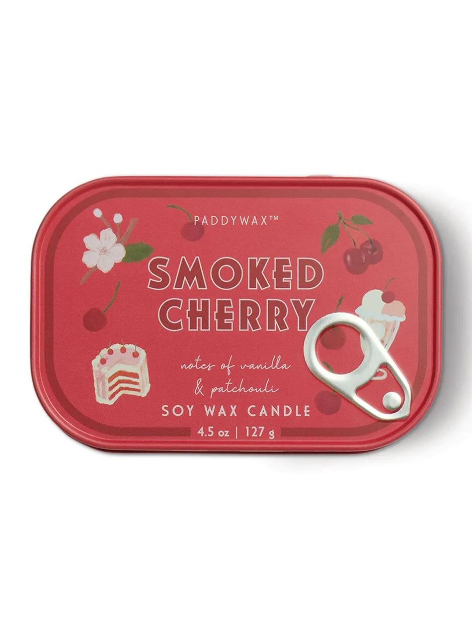 &nbsp;A 4.5 oz tin candle with hand illustrated artwork offering a cozy glow with its two wicks, and a comforting scent.