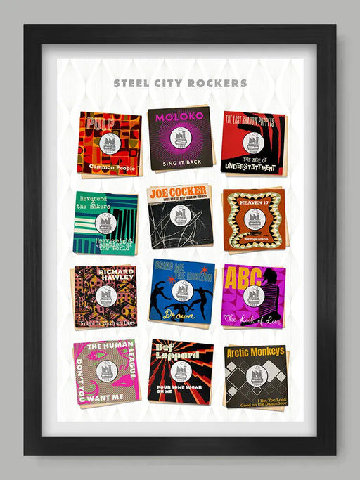 Steel City Rockers - Sheffield Music Print