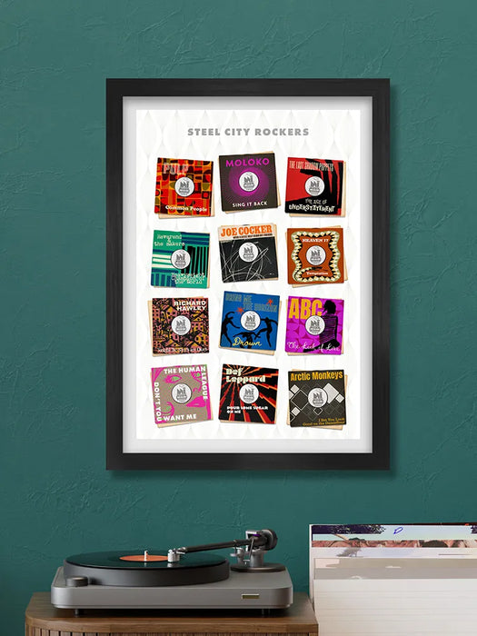 Steel City Rockers - Sheffield Music Print
