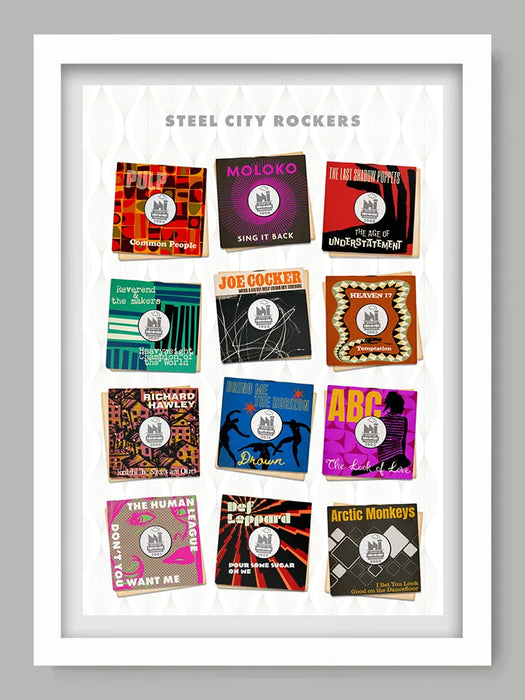 Steel City Rockers - Sheffield Music Print