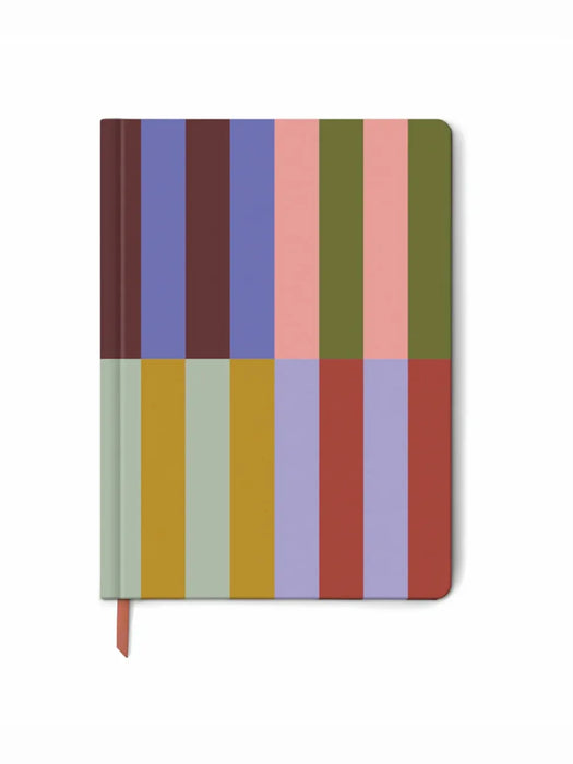 Large Striped Soft Touch Journal