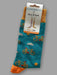 blue bike design socks
