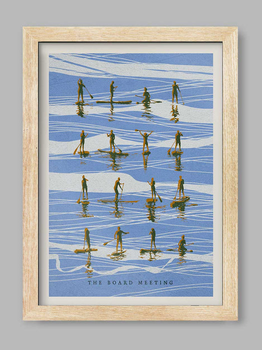 The Board Meeting - Paddleboarding Poster Print
