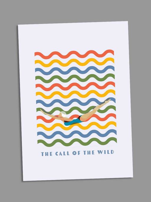 The Call of the Wild - Blank Greeting Card card The Northern Line 