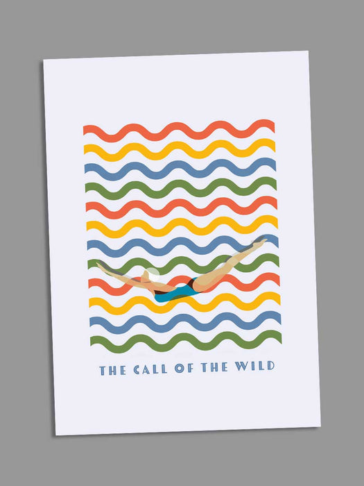 The Call of the Wild - Blank Greeting Card card The Northern Line 