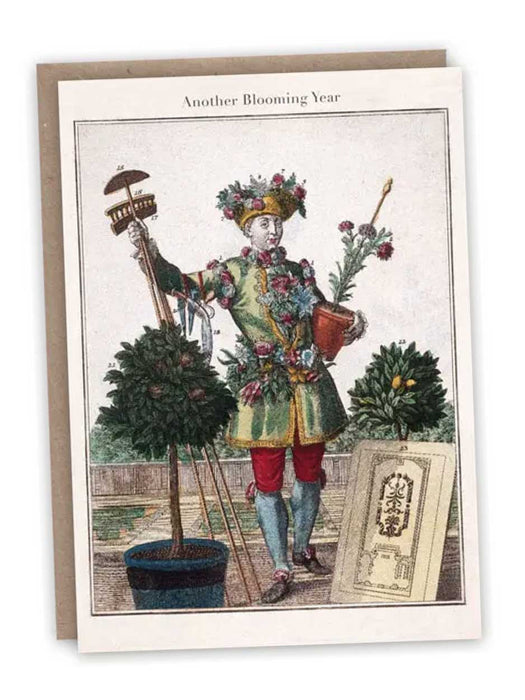the gardener looking year card