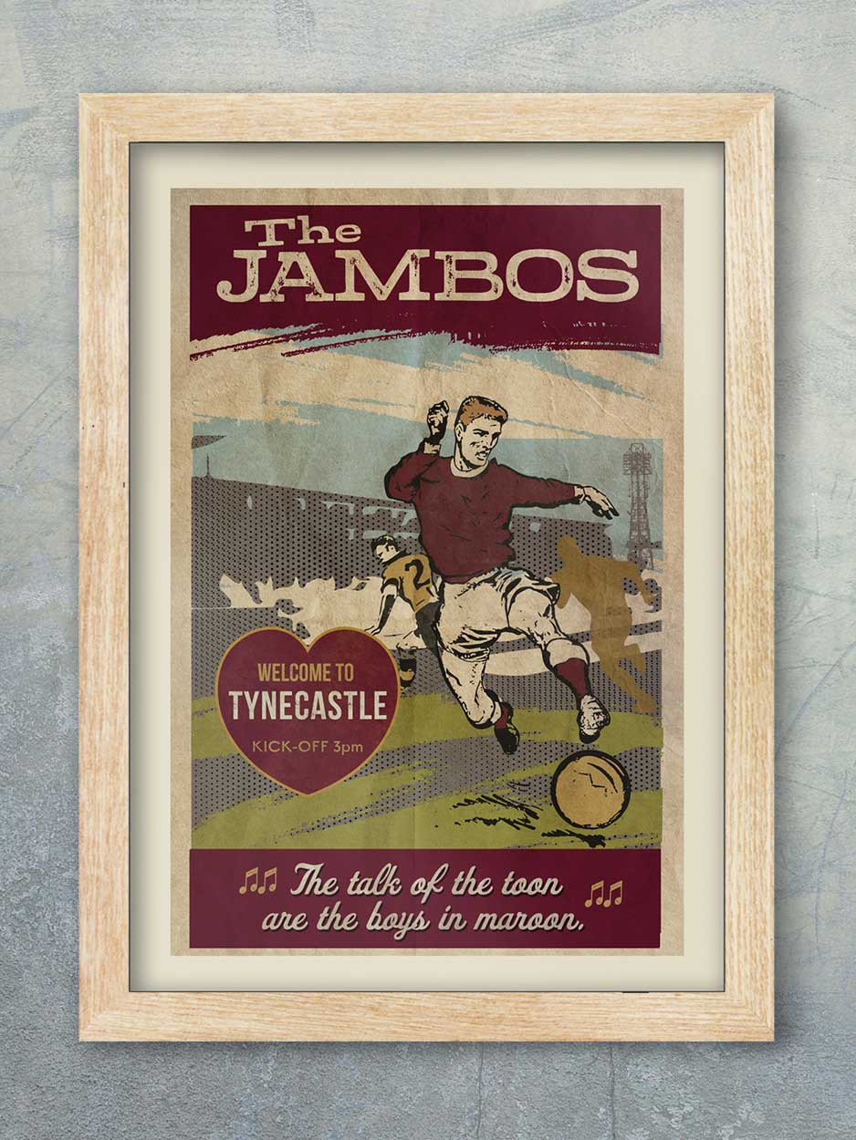 The Jambos, Hearts - Football Poster Print