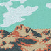 The Langdale Pikes, Central Fells  - Lake District Poster print. Retro, vintage style lakes art